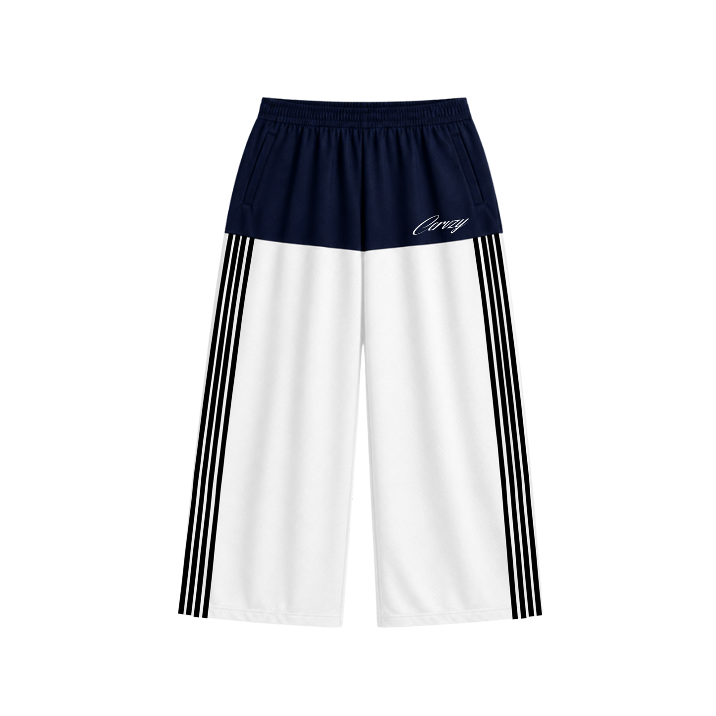 CERVZY TRACK PANTS - WHITE